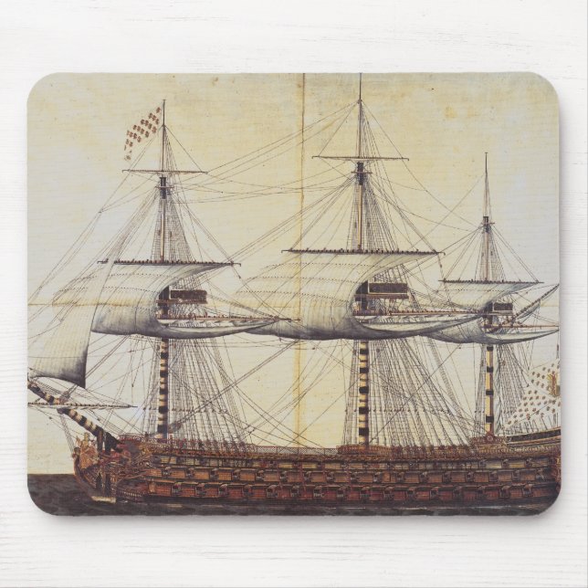 The Ship 'La Ville de Paris' Mouse Pad (Front)