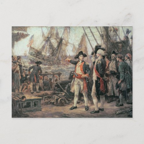 The ship that sank the Victory 1779 Postcard