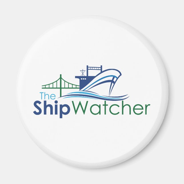 The Ship Watcher Magent Magnet (Front)