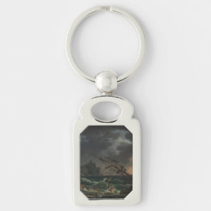 The Shipwreck by Claude-Joseph Vernet Keychain