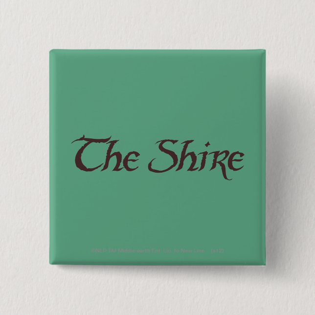 THE SHIRE™ Name Solid Pinback Button (Front)