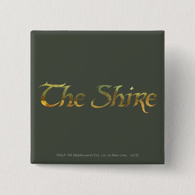 THE SHIRE™ Name Textured Pinback Button (Front)