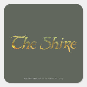 THE SHIRE™ Name Textured Square Sticker