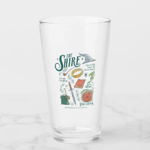 THE SHIRE™ Watercolor Collage Graphic Glass