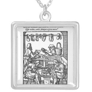 The Shoe Maker Silver Plated Necklace