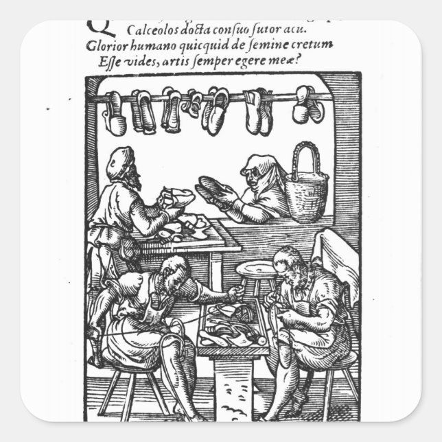 The Shoe Maker Square Sticker (Front)