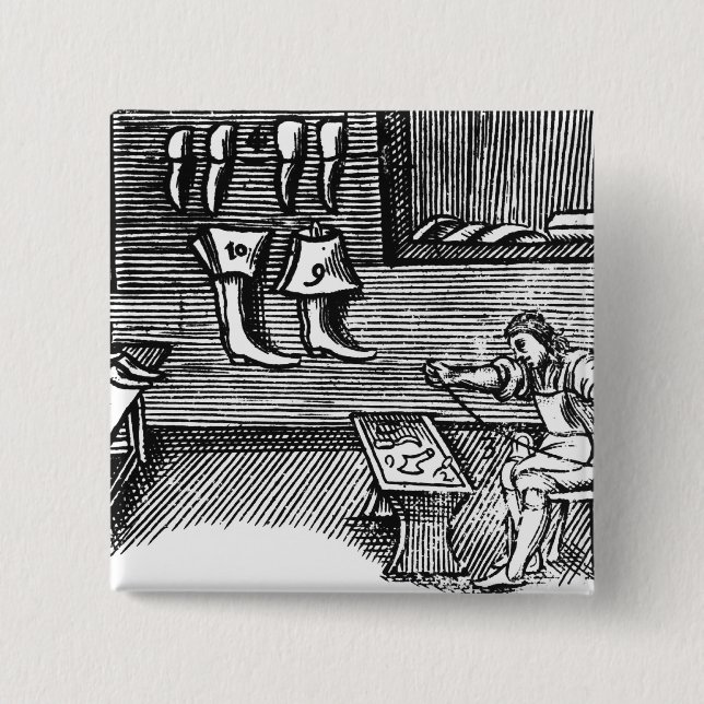 The Shoemaker Pinback Button (Front)
