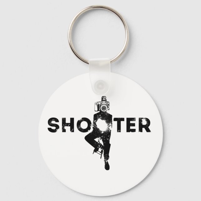 The Shooter - Photographer Keychain (Front)