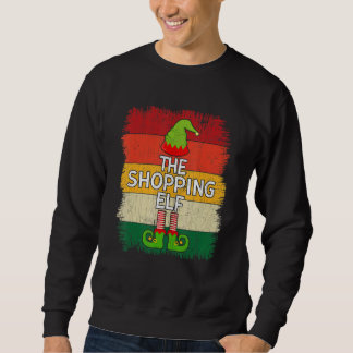 The Shopping Elf Matching Group Christmas Party Pa Sweatshirt