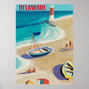 The Shore Vintage Style Poster