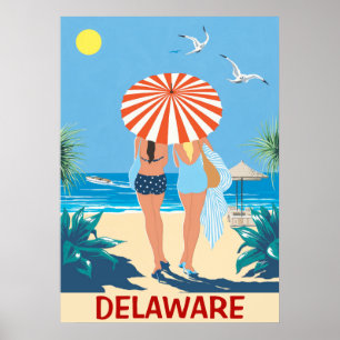 The Shore Vintage Style Poster