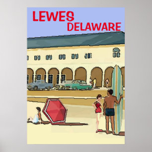 The Shore Vintage Style Poster