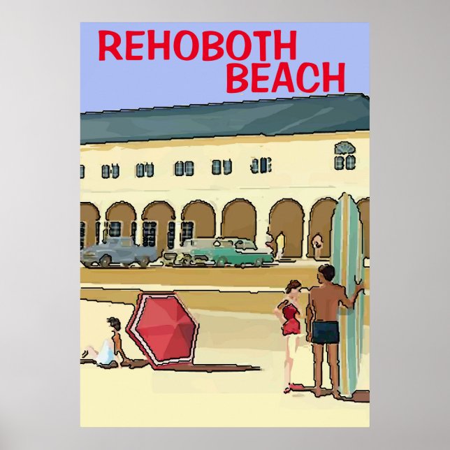 The Shore Vintage Style Poster (Front)