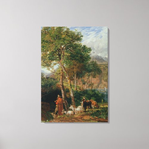 The Shores of Lake Lecco Canvas Print