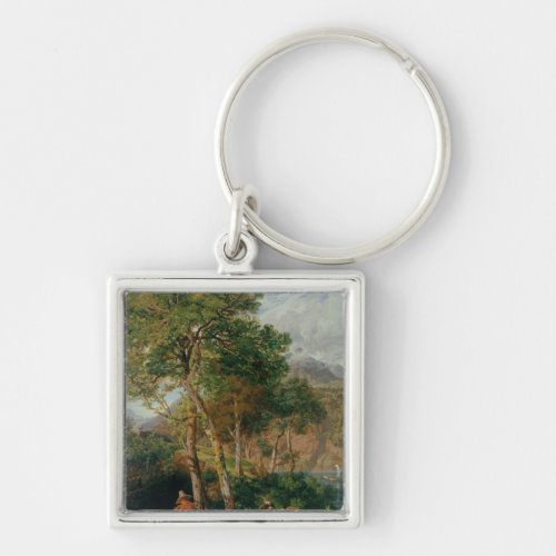 The Shores of Lake Lecco Keychain