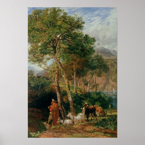 The Shores of Lake Lecco Poster
