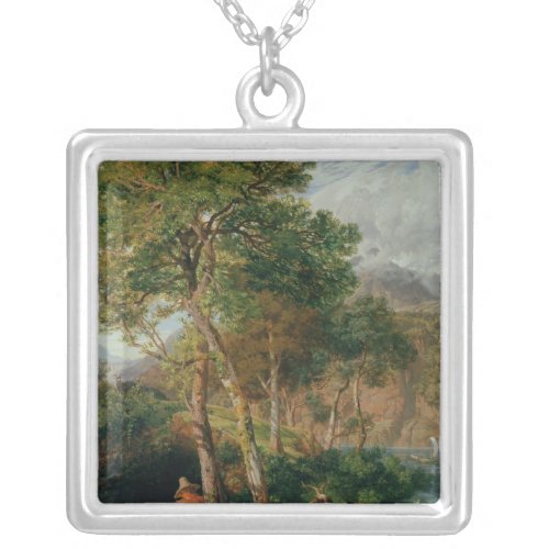 The Shores of Lake Lecco Silver Plated Necklace