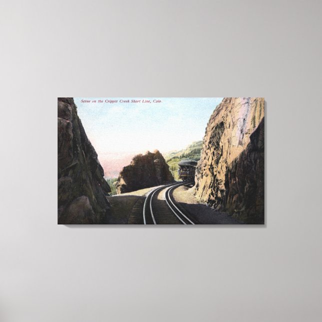 The Short Line Railroad Car Canvas Print (Front)