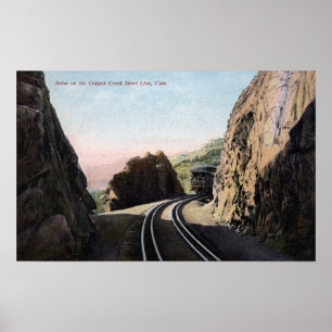 The Short Line Railroad Car Poster