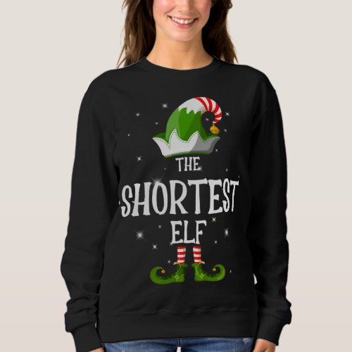 The Shortest Elf Family Matching Group Christmas Sweatshirt