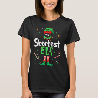 The Shortest Elf  Xmas Matching Christmas For Fami T-Shirt