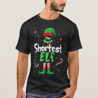 The Shortest Elf  Xmas Matching Christmas For Fami T-Shirt