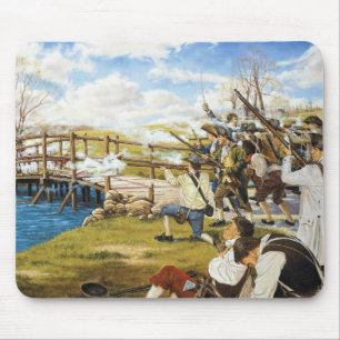 The Shot Heard 'Round the World Domenick D'Andrea Mouse Pad