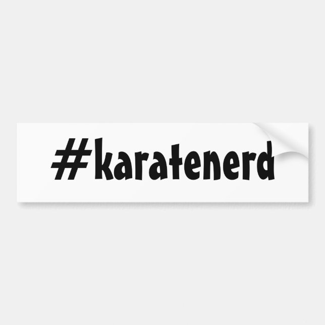 The Shotokan Way Karate Nerd Bumper Sticker (Front)