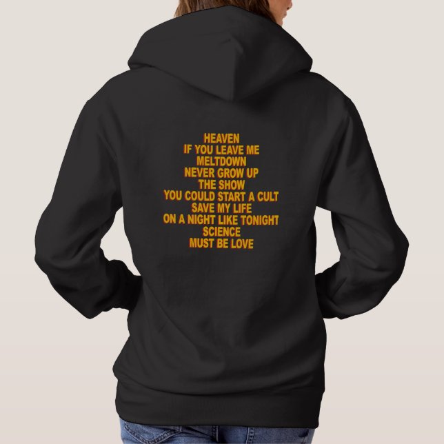 The Show by Niall Horan Track List Hoodie (Back)