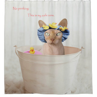 The shower is my safe zone. curtain