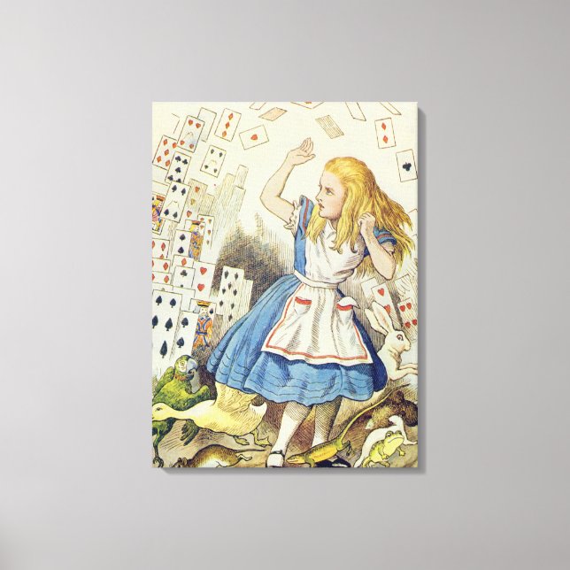 The Shower of Cards Canvas Print (Front)