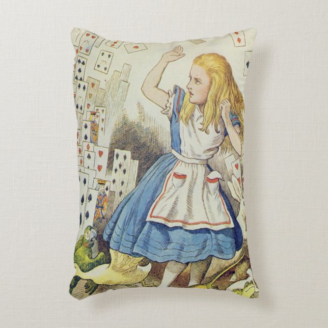 The Shower of Cards Decorative Pillow (Front(Vertical))