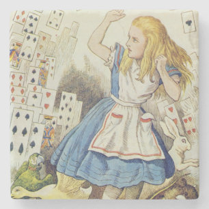 The Shower of Cards Stone Coaster