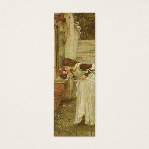 Customizable Shrine, JW Waterhouse, Vintage Victorian Portrait Business Cards
