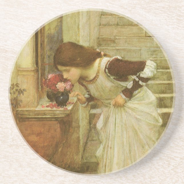 The Shrine by John William Waterhouse Drink Coaster (Front)