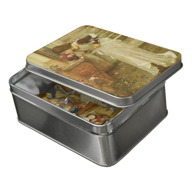 The Shrine by John William Waterhouse Jigsaw Puzzle (Lid Open)