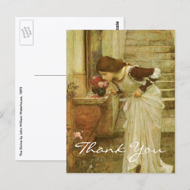 The Shrine by John William Waterhouse Postcard (Front/Back)