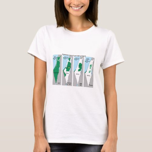 The Shrinking Map of Palestine T_shirt