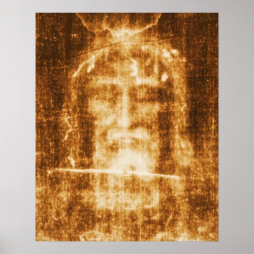 The Shroud of Turin Face of Jesus A Poster