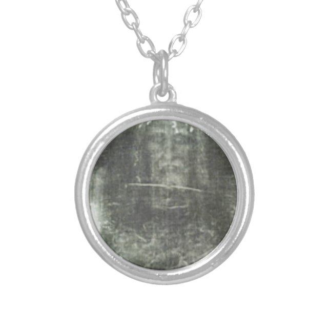The Shroud Of Turin Silver Plated Necklace (Front)