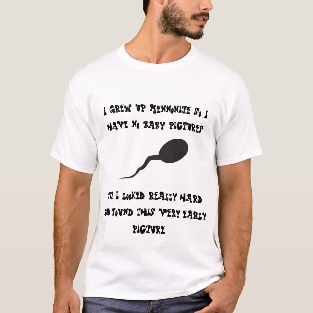 The Shunned Rebellion Baby Picture White T-Shirt (Front)