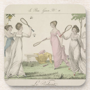 The Shuttlecock, plate 11 from 'Le Bon Genre', 180 Drink Coaster