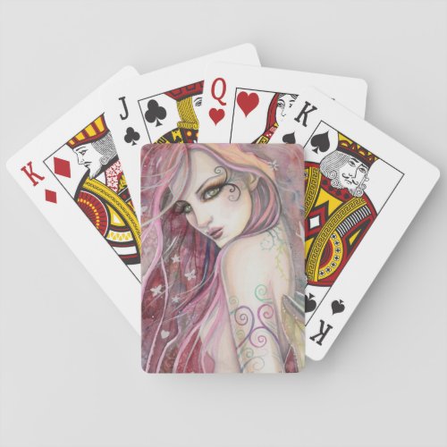 The Shy Flirt Modern Fairy Fantasy Art Playing Cards