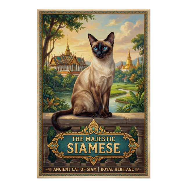 The Siamese cat  Poster (Front)