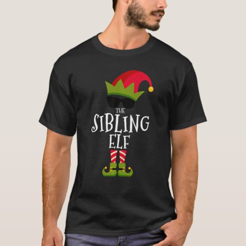 The Sibling Elf Costume Matching Family Group Chri T_Shirt
