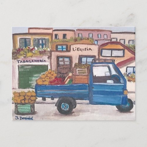 The Sicilian roving vendors _ Postcard