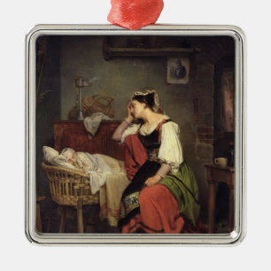 The Sick Child Metal Ornament