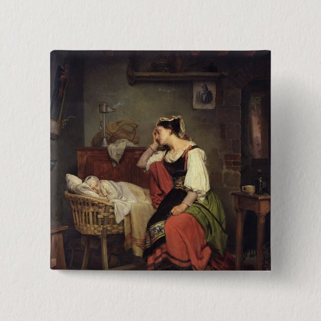 The Sick Child Pinback Button (Front)