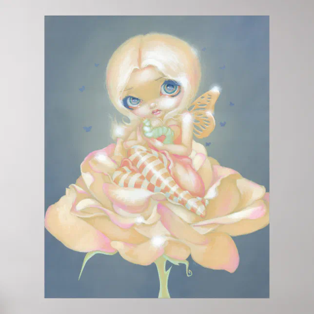 The Sick Rose ART PRINT fantasy fairy flower Zazzle