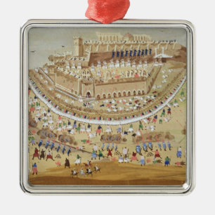 The Siege of Athens in 1827, from the Pictorial Hi Metal Ornament
